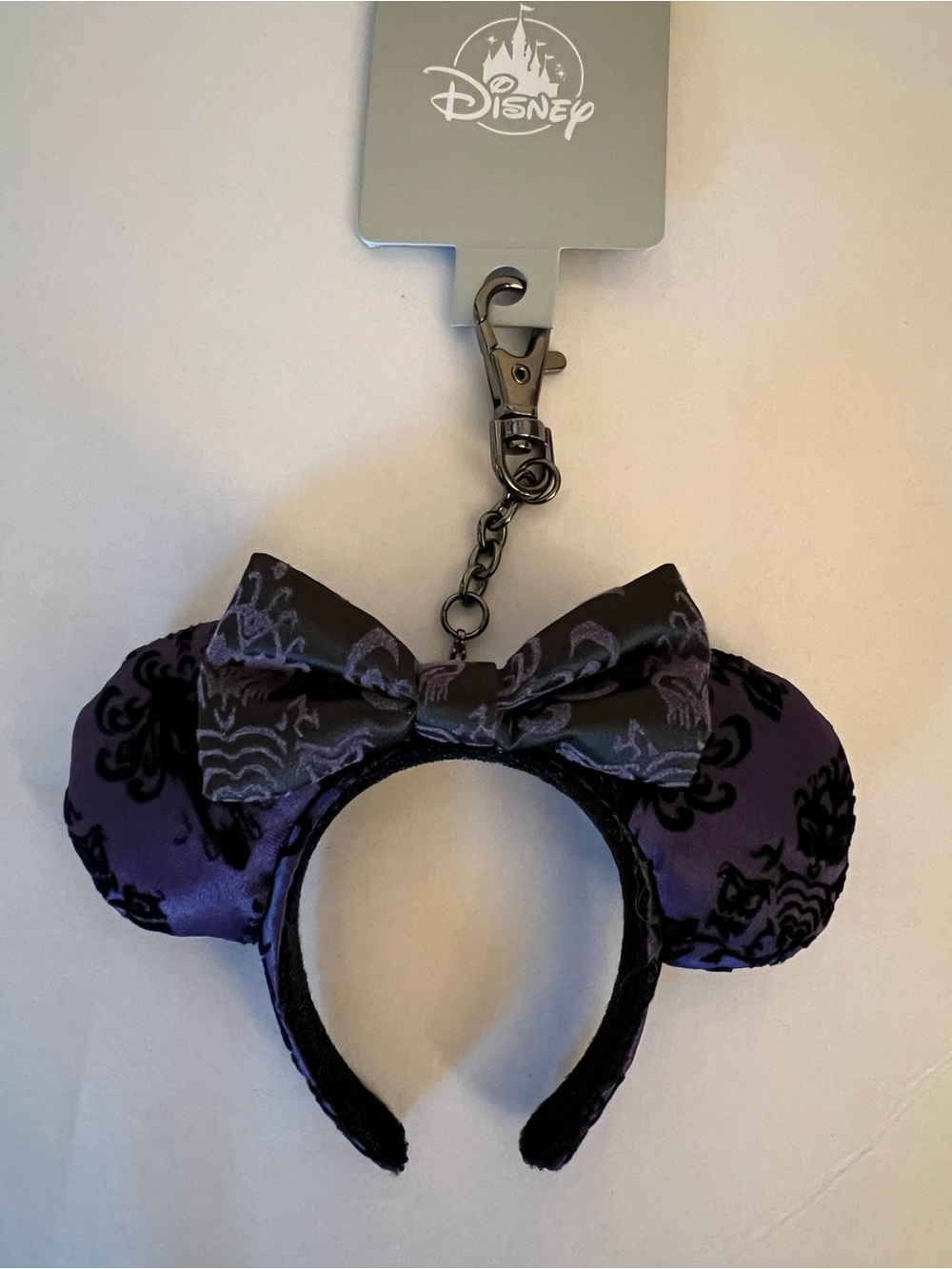 Disney Haunted Mansion Ears Bag Charm NWT
